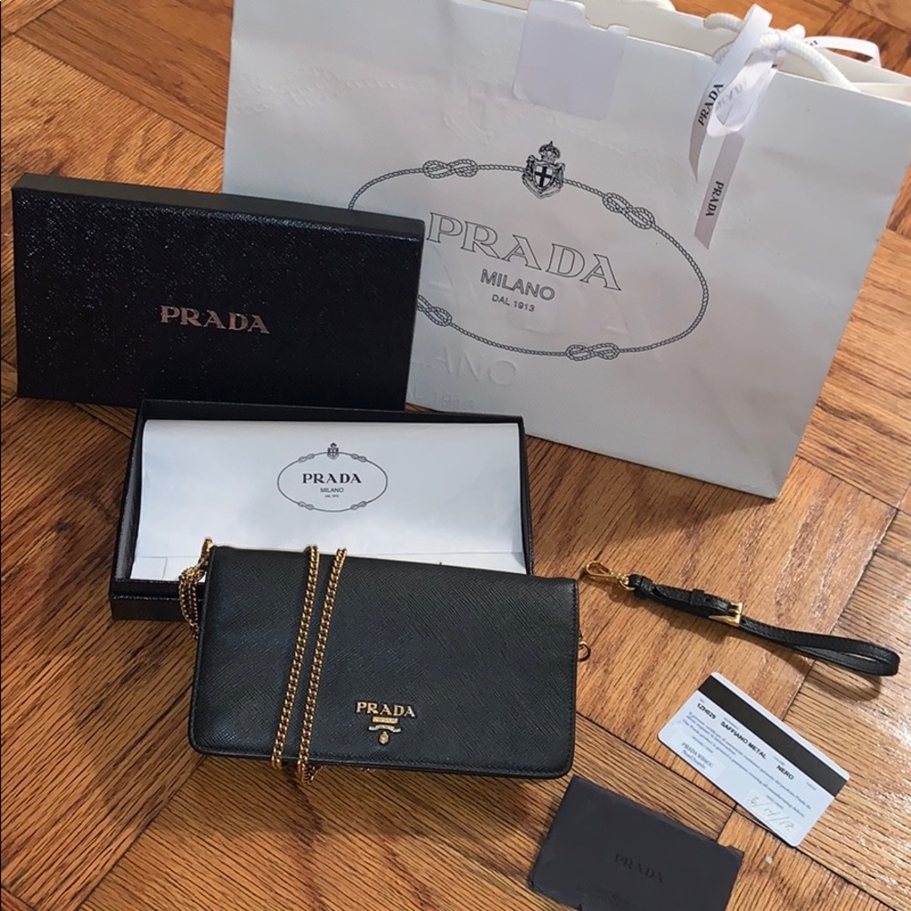 Authentic Prada saffiano mini bag